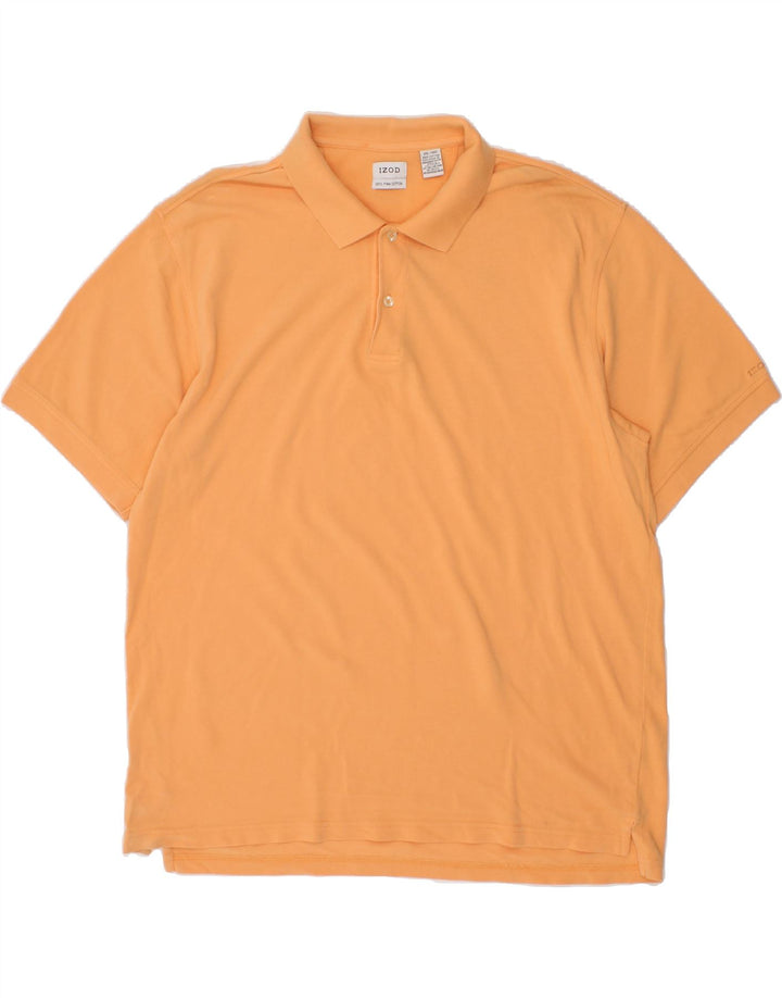 IZOD Mens Polo Shirt 2XL Orange Cotton Vintage Izod and Second-Hand Izod from Messina Hembry 