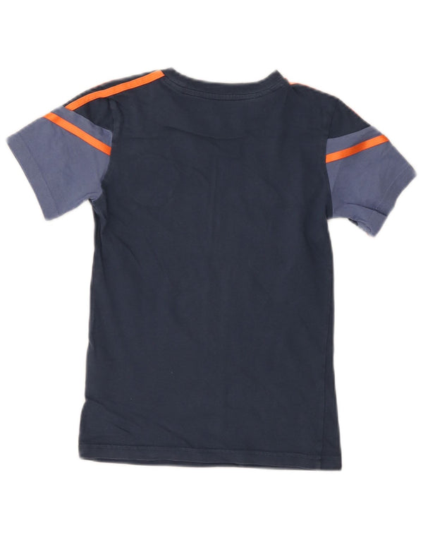 Camiseta Adidas Boys Manchester United Graphic Top 7-8 Anos Azul Marinho