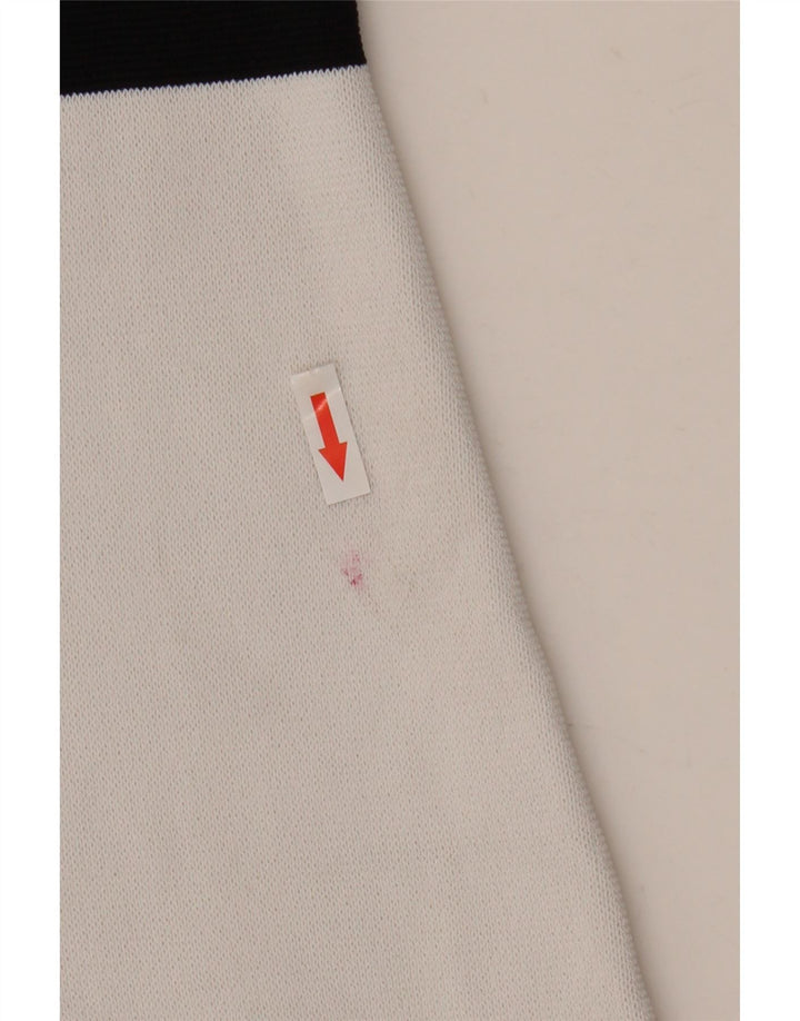 Vestido feminino Zara sem mangas evasê UK 14 médio branco viscose