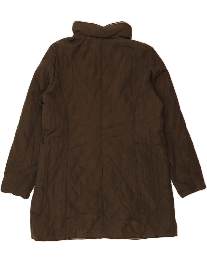 MICHAEL KORS Womens Hooded Quilted Jacket UK 18 XL Green Polyester Vintage Michael Kors and Second-Hand Michael Kors from Messina Hembry 