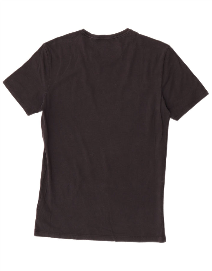 Camiseta feminina Guess com estampa gráfica média de algodão preto