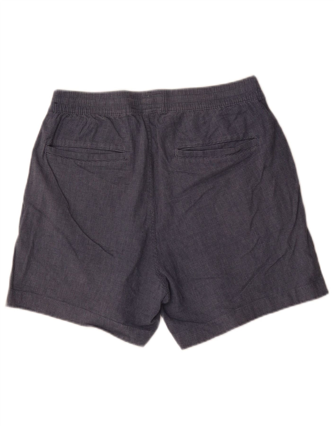 Shorts Chino feminino Abercrombie & Fitch médio W32 azul marinho Houndstooth