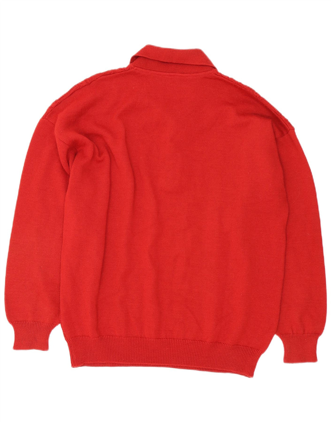Suéter masculino Il Granchio com gola polo e lã vermelha grande