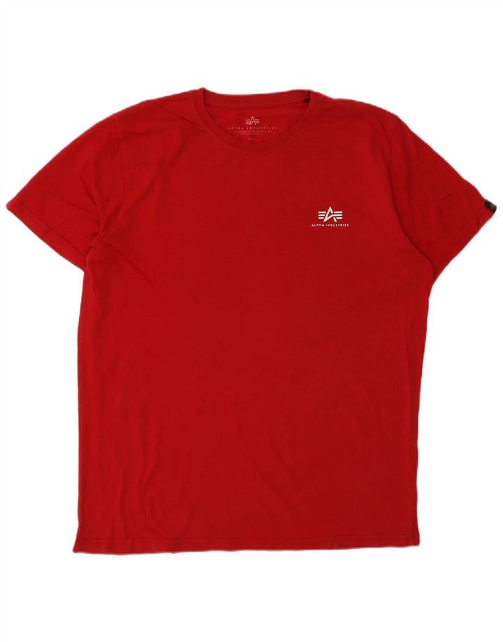 Camiseta gráfica masculina Alpha Industries Top XL vermelho