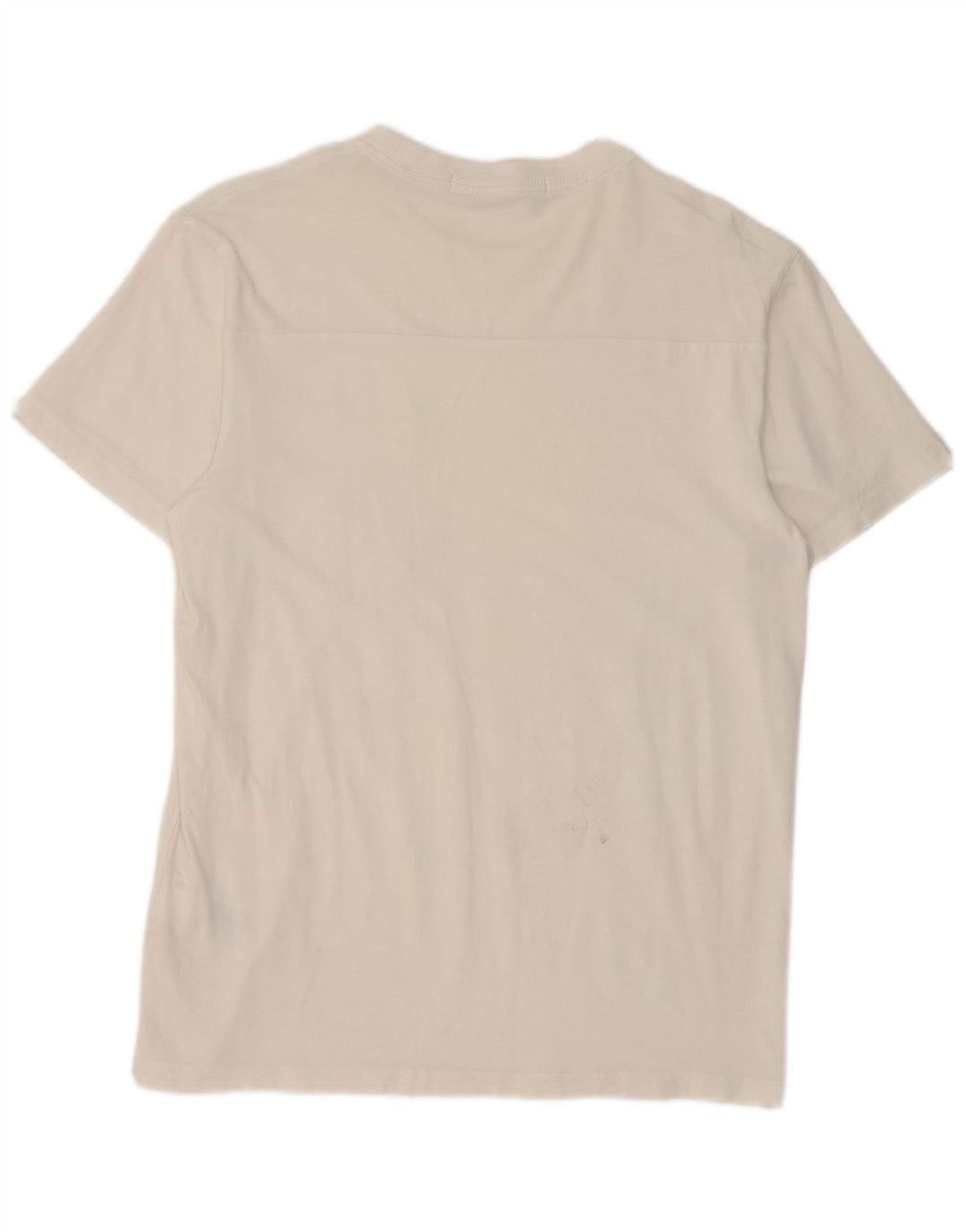 Camiseta masculina Calvin Klein Jeans top pequeno algodão branco