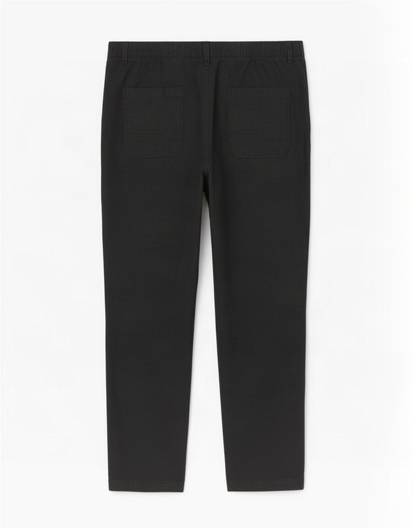 Calça feminina reta casual Marks & Spencer UK 16 grande W34 L26 preta