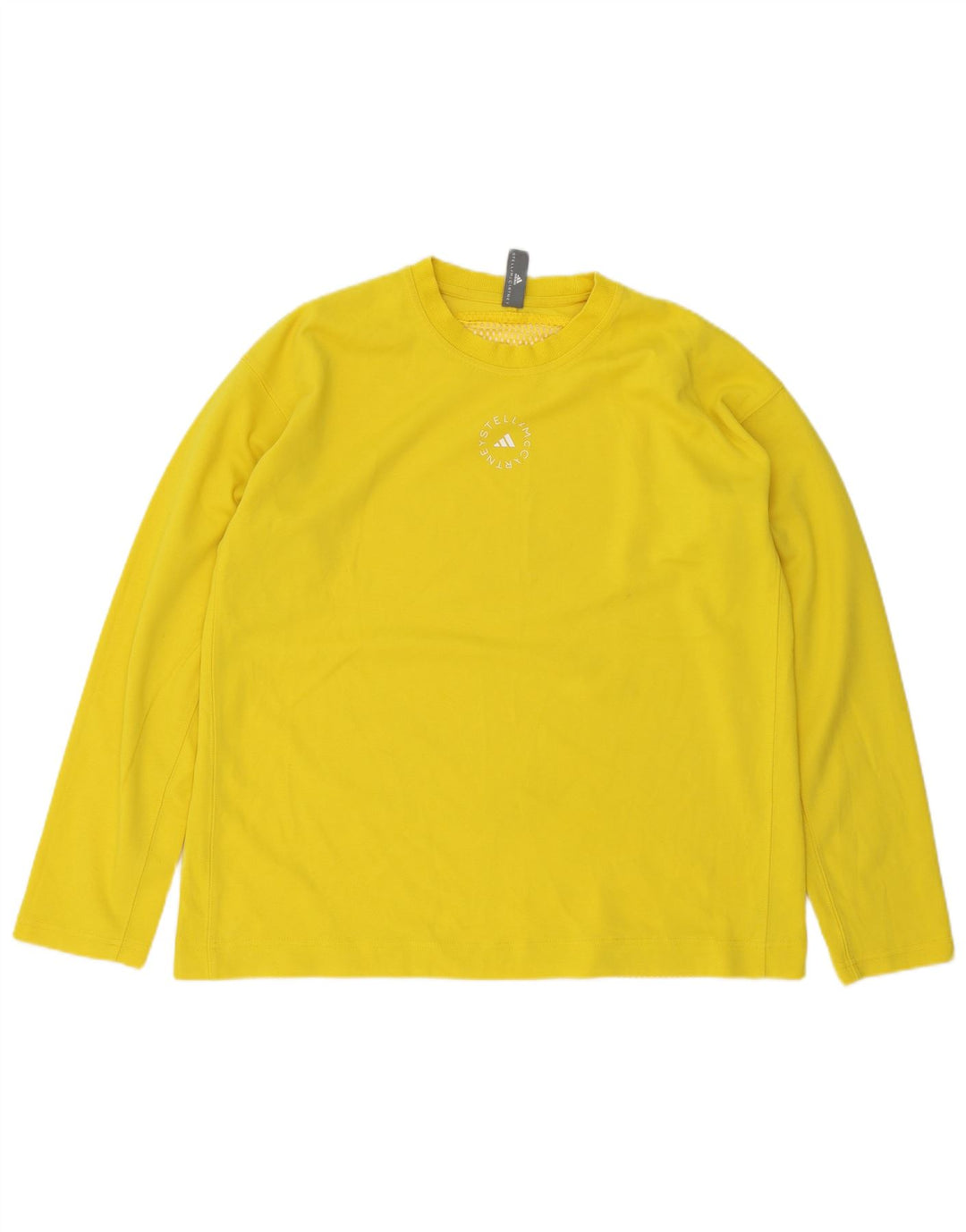 Adidas Mens Top Manga Longa Médio Algodão Amarelo