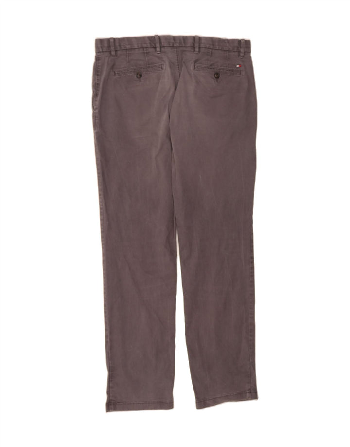 TOMMY HILFIGER Mens Straight Chino Trousers W36 L32 Grey Cotton Vintage Tommy Hilfiger and Second-Hand Tommy Hilfiger from Messina Hembry 