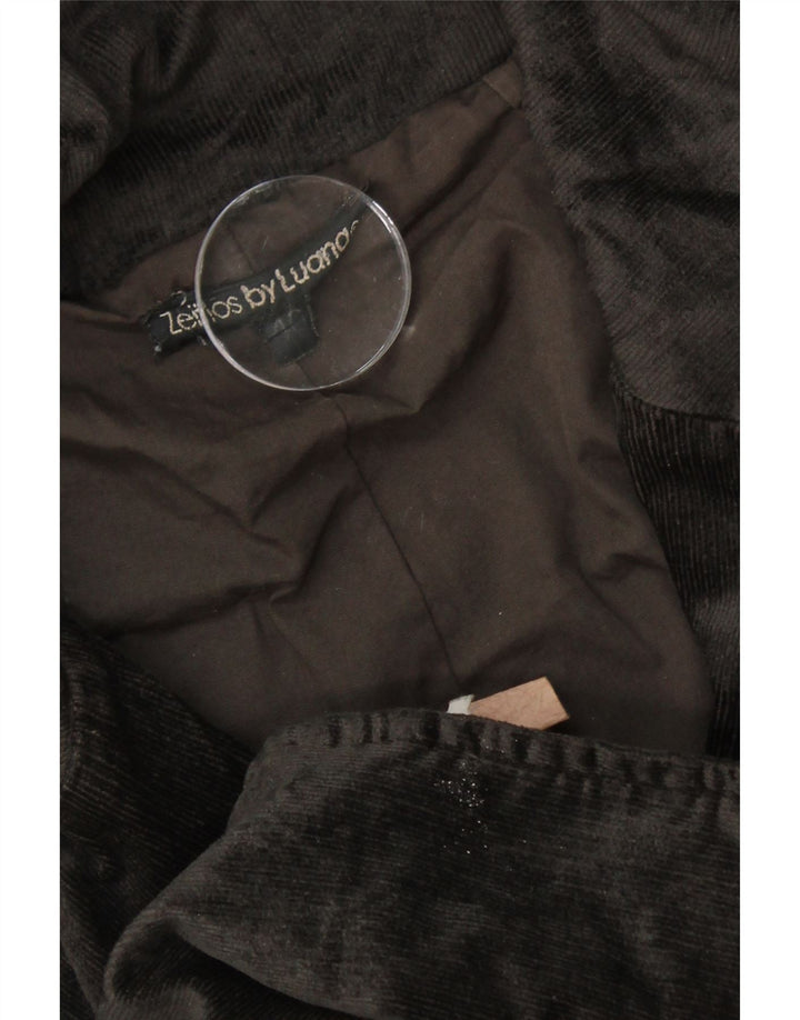 VINTAGE Womens Corduroy Overcoat EU 40 Medium Brown Cotton Vintage Vintage and Second-Hand Vintage from Messina Hembry 