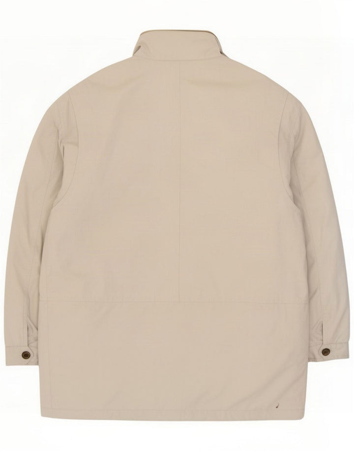 Wampum Jaqueta utilitária masculina com capuz UK 40 Viscose cinza grande