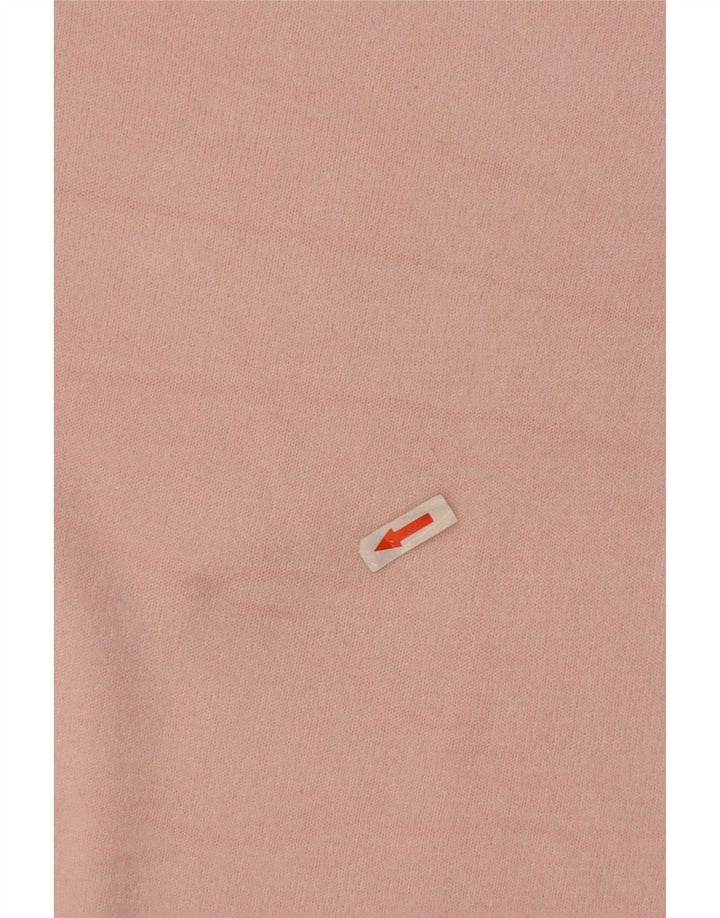Suéter feminino Marks & Spencer com gola redonda Reino Unido 12 rosa médio
