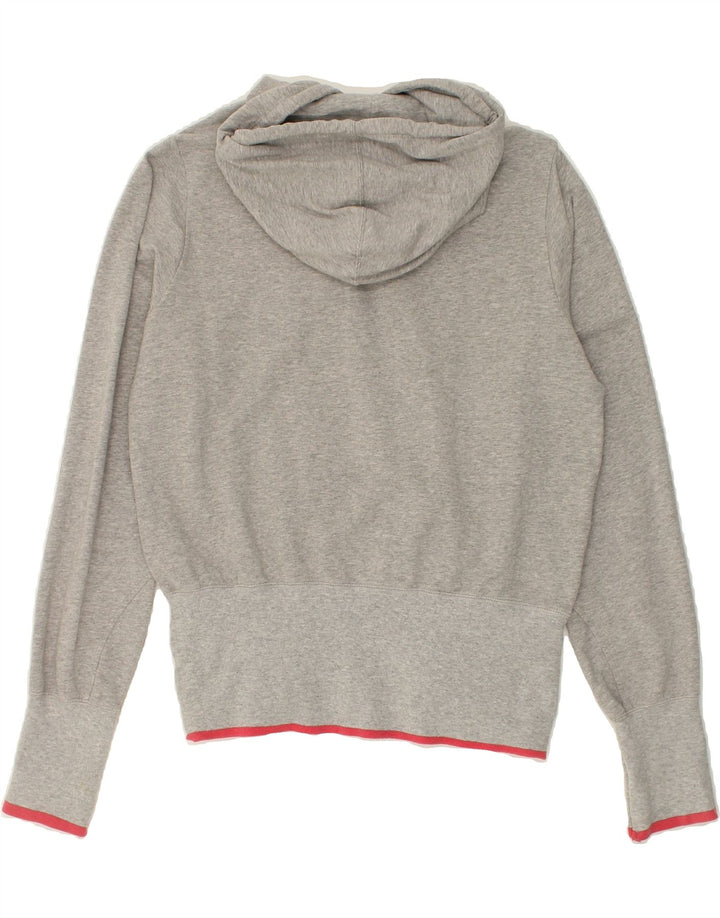 CALVIN KLEIN Womens Graphic Crop Hoodie Jumper UK 20 2XL Grey Cotton | Vintage Calvin Klein | Thrift | Second-Hand Calvin Klein | Used Clothing | Messina Hembry 