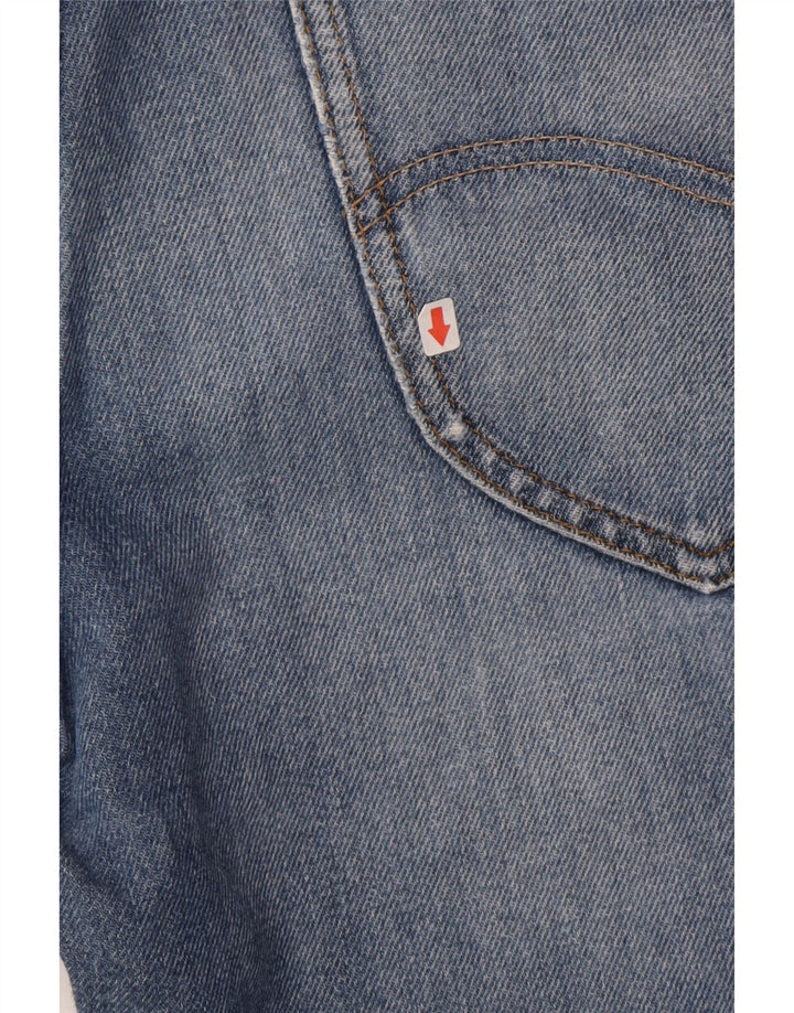 Shorts jeans curtos Lee masculino com 5 bolsos W31 algodão azul médio