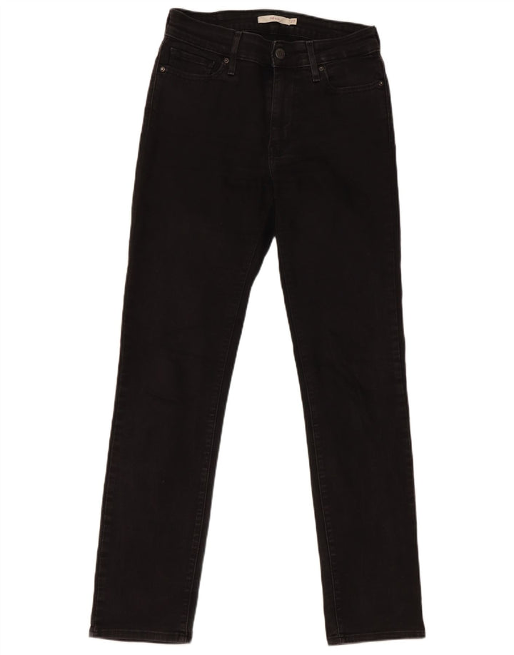 Calça jeans feminina Levi's 712 Slim W27 L30 algodão preto