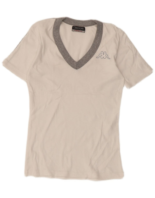 Camiseta feminina Kappa UK 8 Small White Colourblock