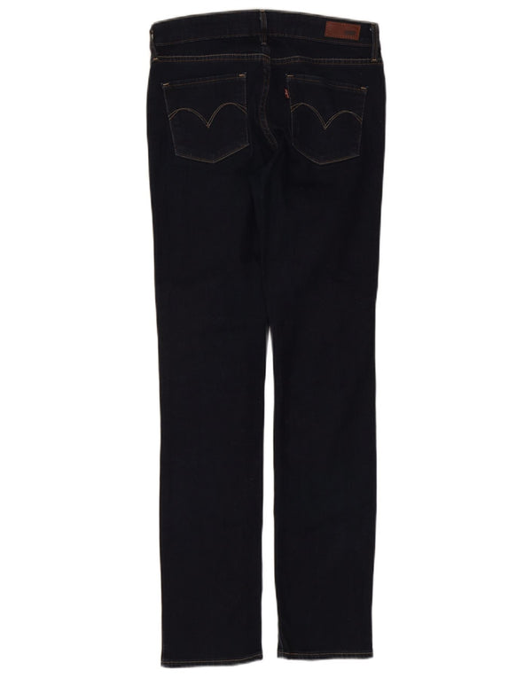 Calça jeans feminina Levi's Demi Curve Mid Rise Slim W27 L32 azul marinho algodão