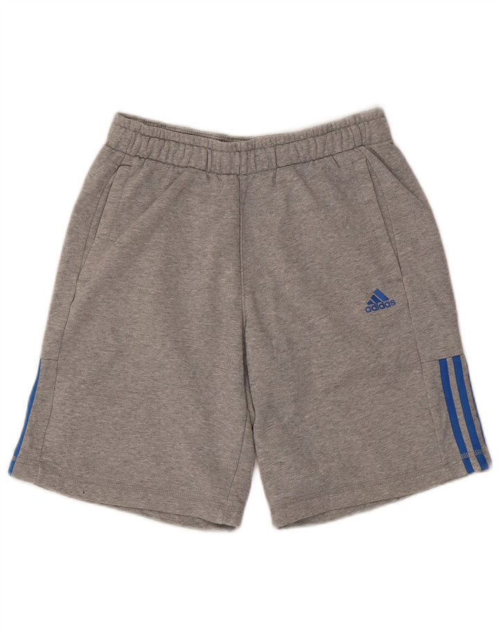 ADIDAS Mens Climalite Sport Shorts Médio Cinza Algodão