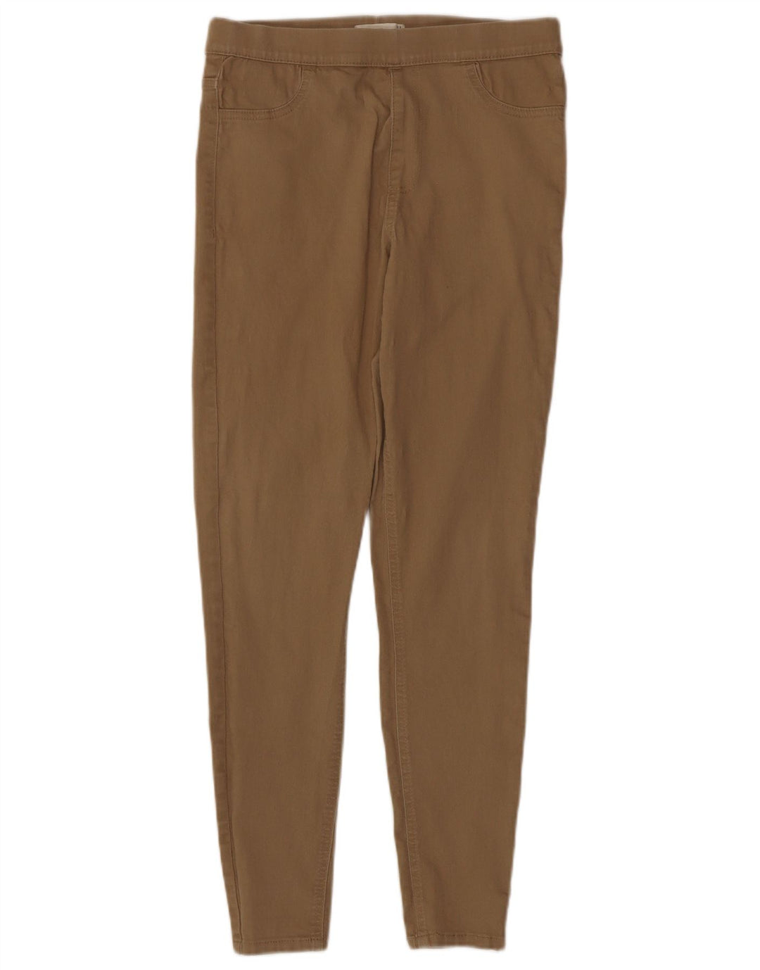 Calça jeans feminina Marks & Spencer UK 12 médio W30 L29 algodão marrom