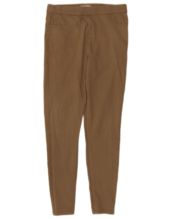Calça jeans feminina Marks & Spencer UK 12 médio W30 L29 algodão marrom