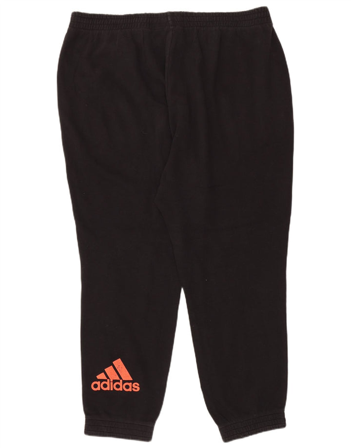 ADIDAS Mens Graphic Tracksuit Calças Joggers 2XL Preto