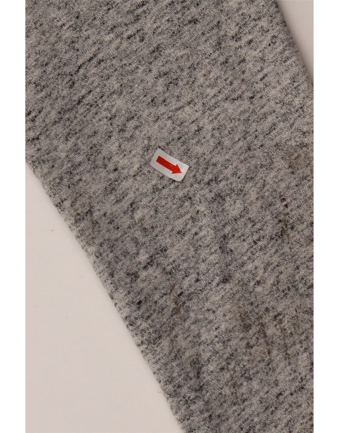 Suéter masculino SUPERDRY gráfico solto com capuz e zíper XS algodão manchado cinza