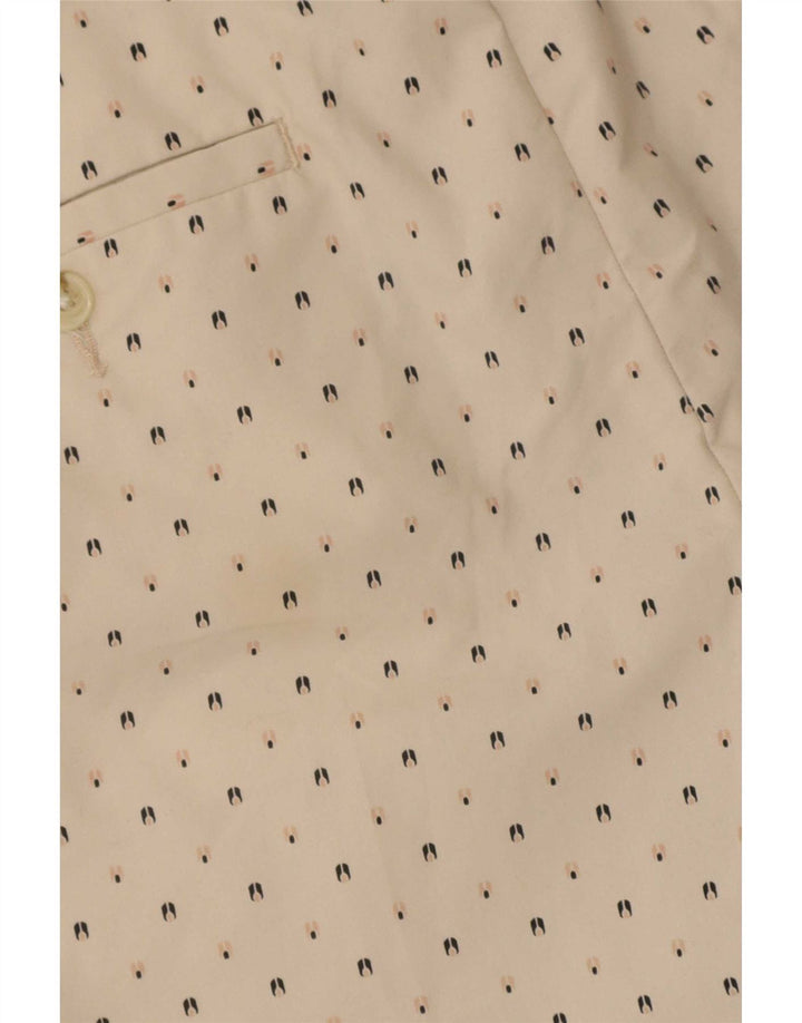 Shorts Chino masculino Penguin W34 grande algodão manchado bege