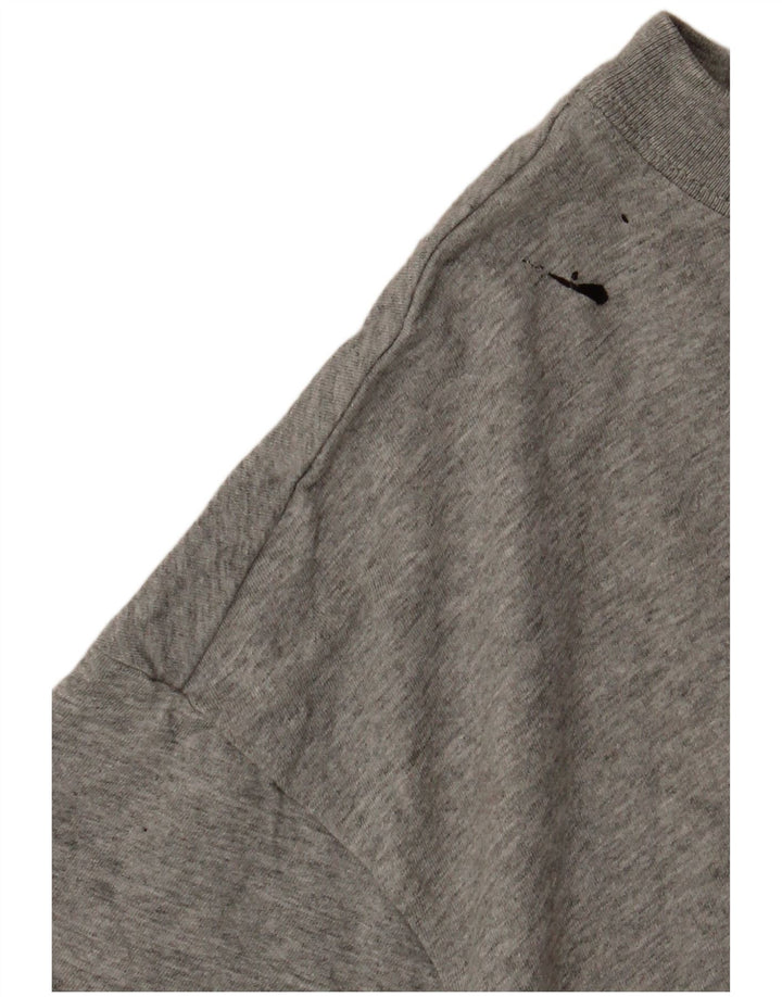 Camiseta masculina NIKE Top cinza médio algodão