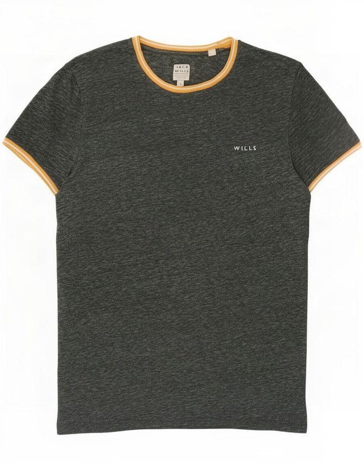 Camiseta masculina Jack Wills top pequeno verde manchado