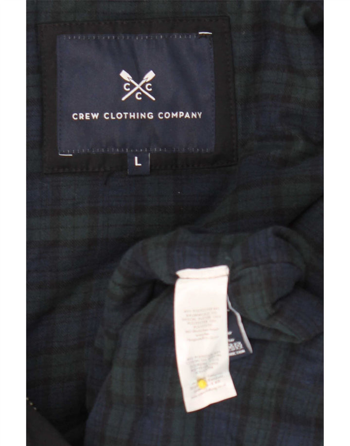 Jaqueta Parka com capuz masculina UK 40 grande poliéster azul marinho da roupa da tripulação