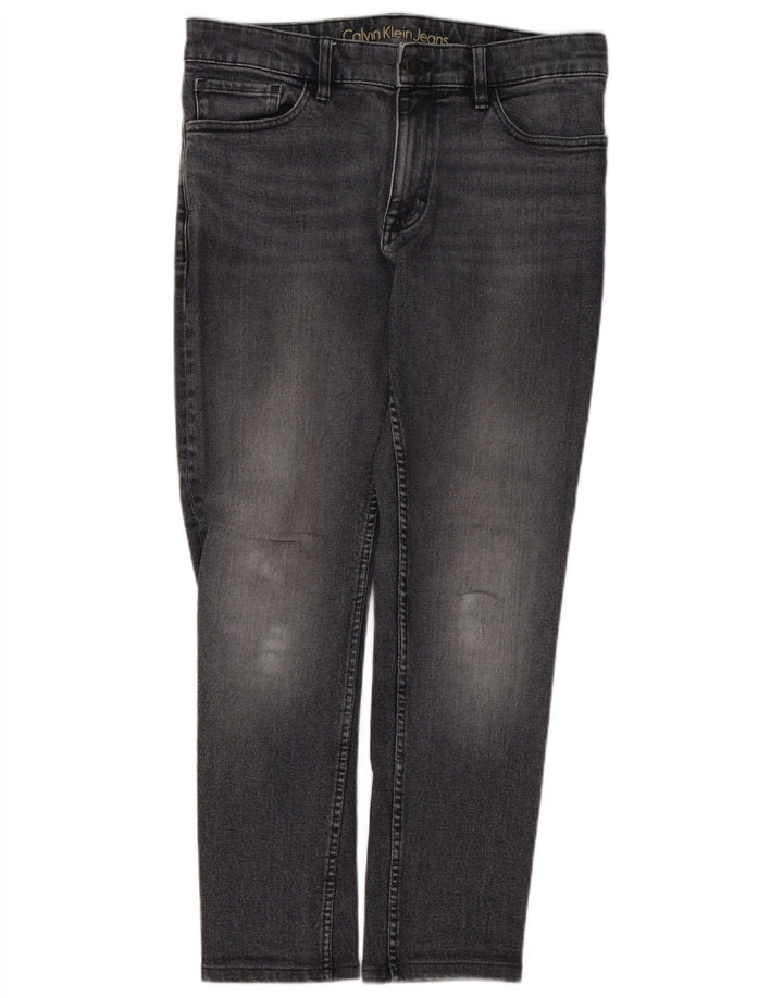 Calça jeans reta masculina CALVIN KLEIN W32 L28 algodão cinza