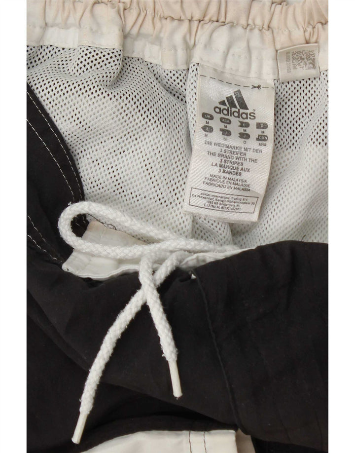 Shorts de natação masculinos Adidas Graphic médio preto colorblock poliéster