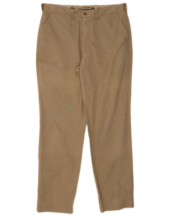 Calça Chino Masculina Slim DOCKERS W36 L32 Algodão Bege