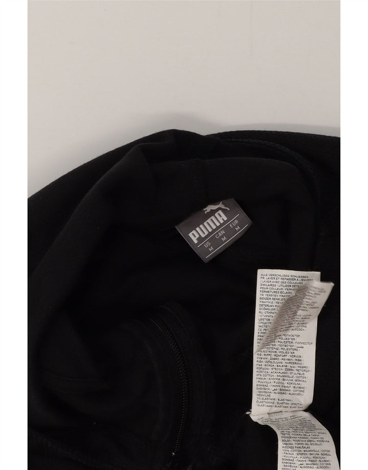 PUMA Masculino AC Milan Graphic Zip Suéter com capuz médio algodão preto