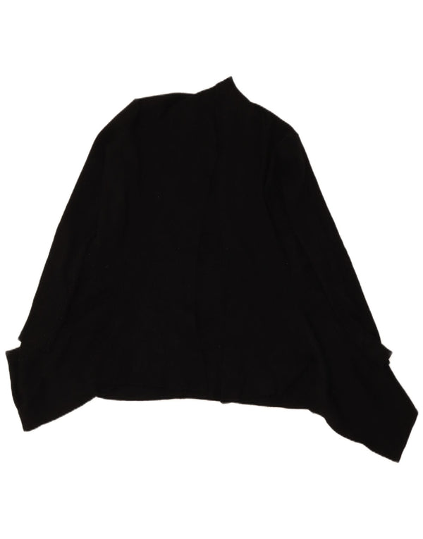 Zara Suéter Cardigan Aberto Feminino Reino Unido 10 Pequeno Preto