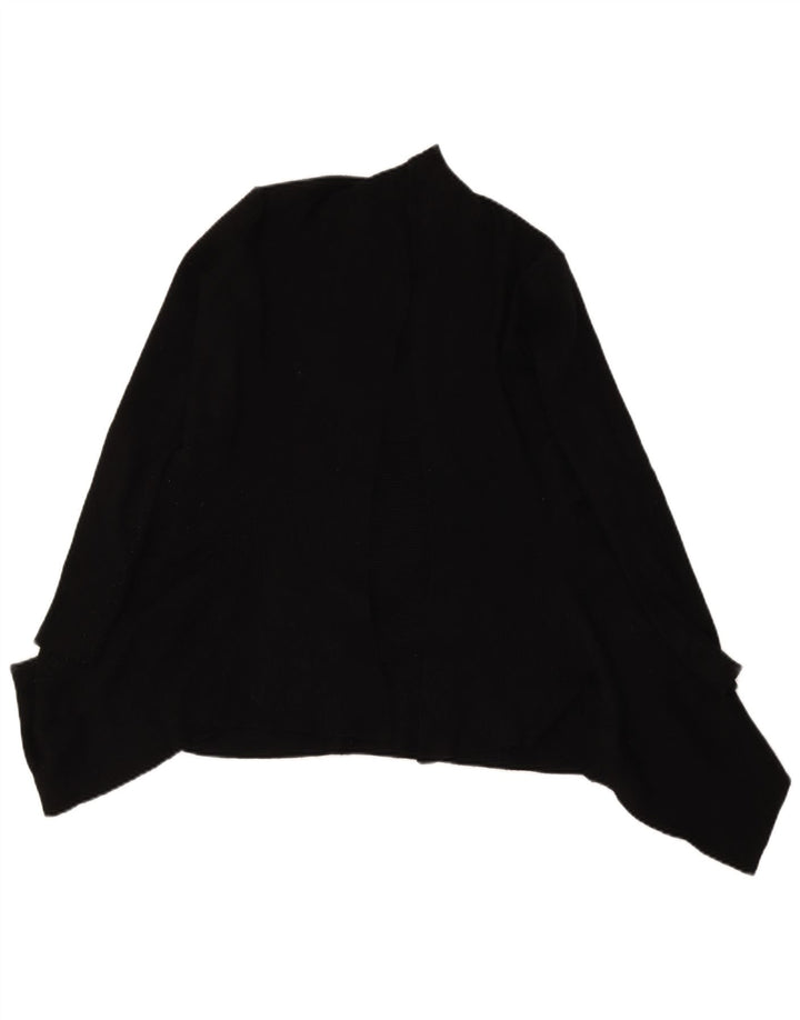 Zara Suéter Cardigan Aberto Feminino Reino Unido 10 Pequeno Preto