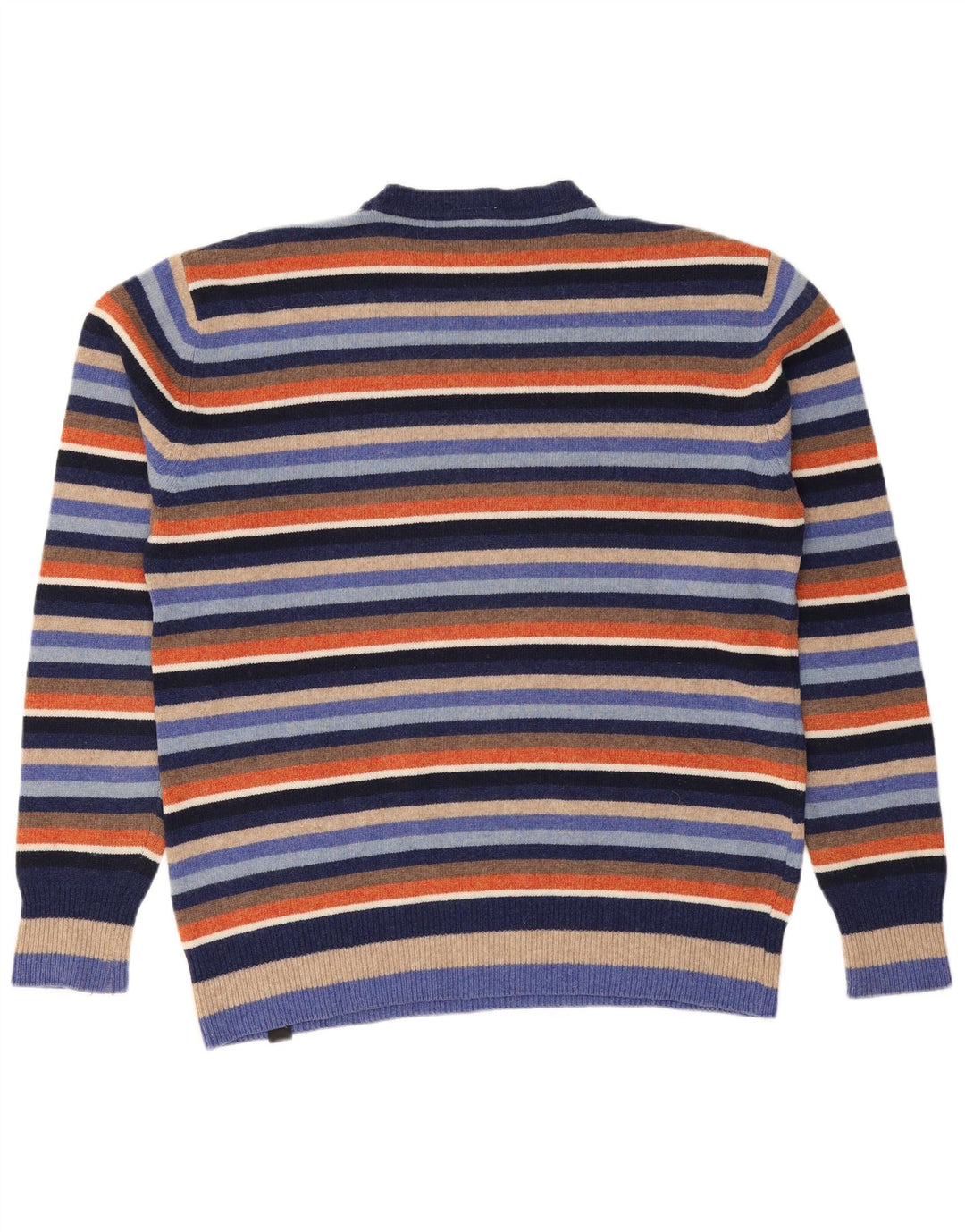 Suéter masculino CONVERSE com gola redonda XL de lã listrada multicolorida