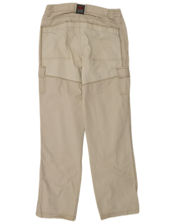 Calça corta-vento Slam Mens Straight Cargo IT 46 Pequeno W32 L33 Bege