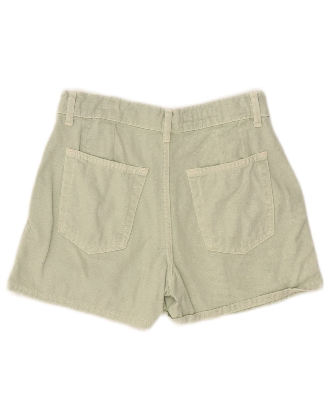 ZARA Girls Pegged Chino Shorts 13-14 anos W26 Verde