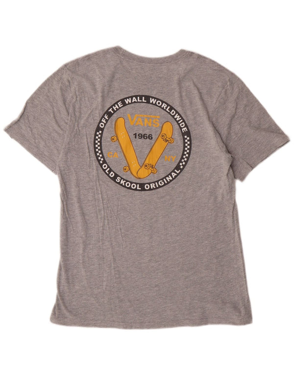 Camiseta Vans Boys Classic Fit Graphic 12-13 Anos Grande Algodão Cinza