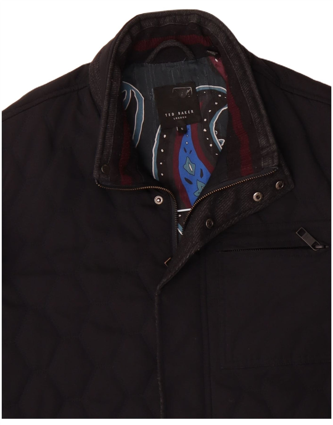 Jaqueta acolchoada masculina TED BAKER tamanho 5 XL azul marinho