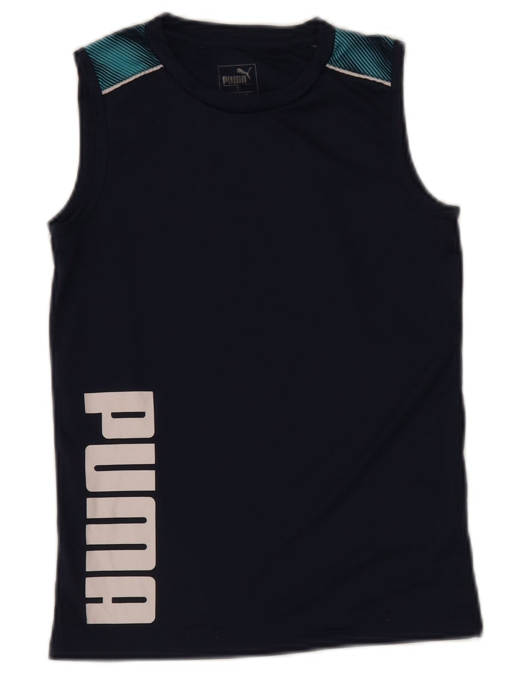 PUMA Boys Graphic Vest Top 7-8 Anos Azul Marinho Poliéster