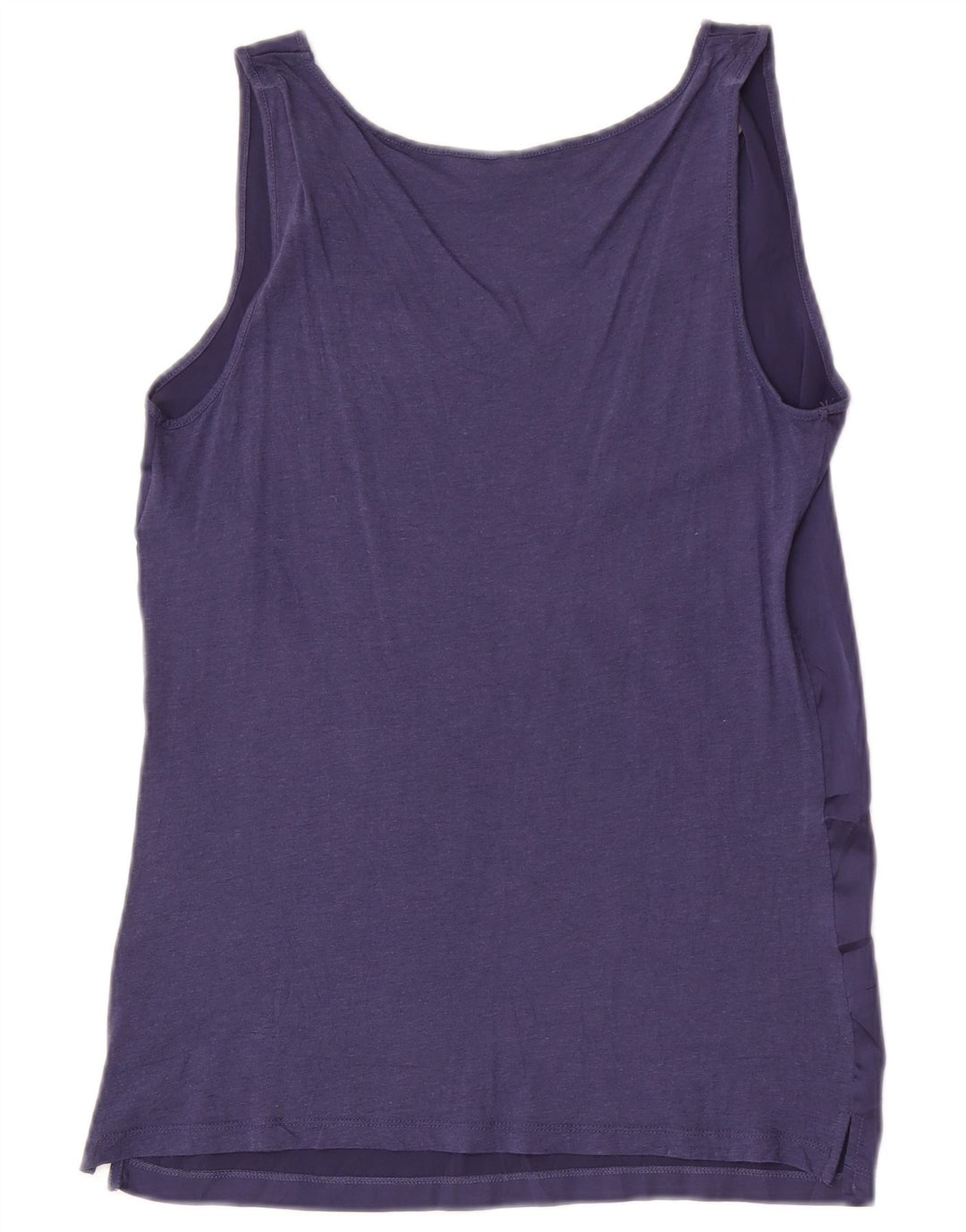 Colete feminino Benetton UK 12 poliéster roxo médio