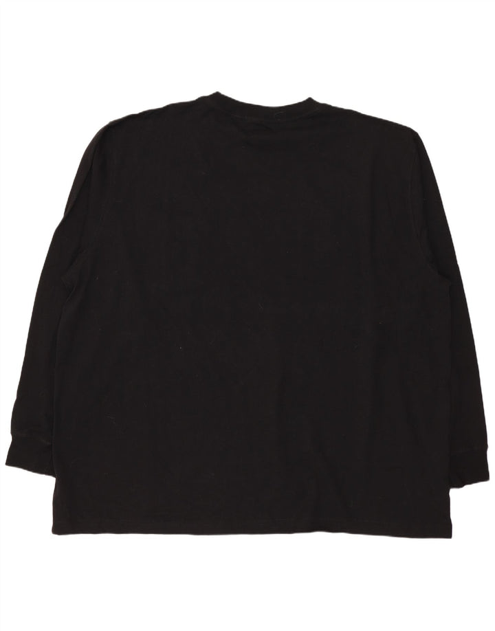 Top masculino Dickies de manga comprida 2XL algodão preto