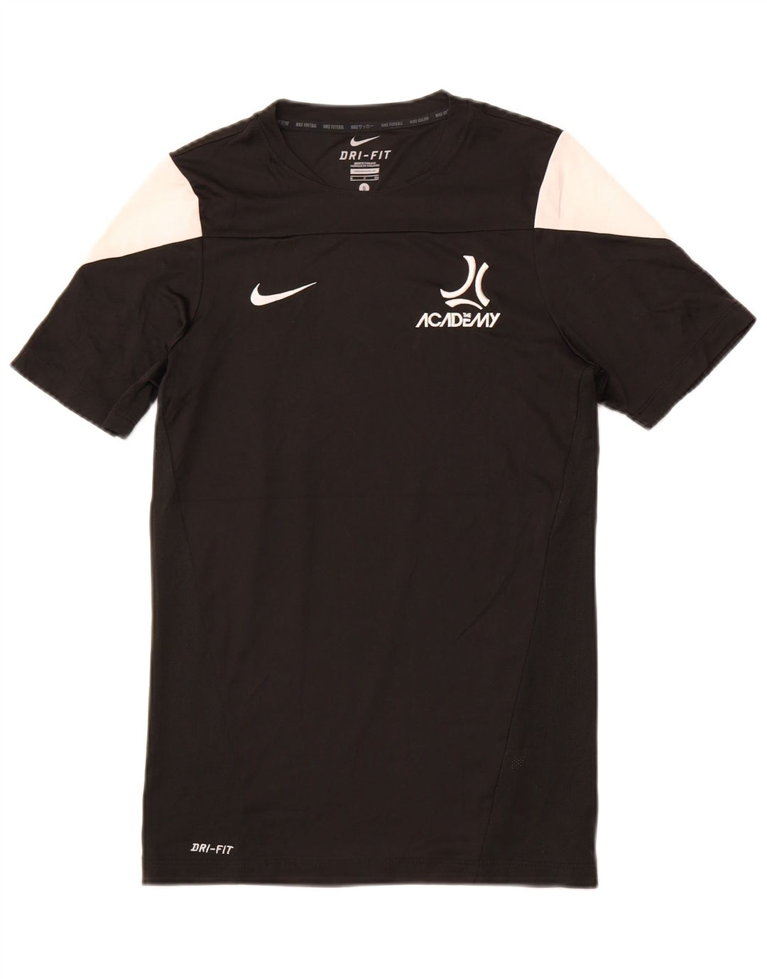 Camiseta masculina NIKE Top pequeno preto colorido em poliéster esportivo