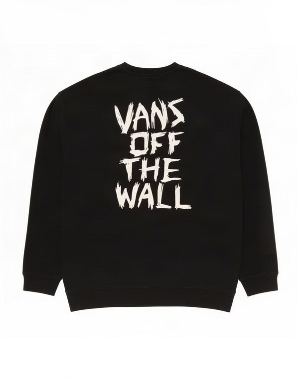 Vans Mens Graphic Moletom Jumper 2XL Algodão Preto