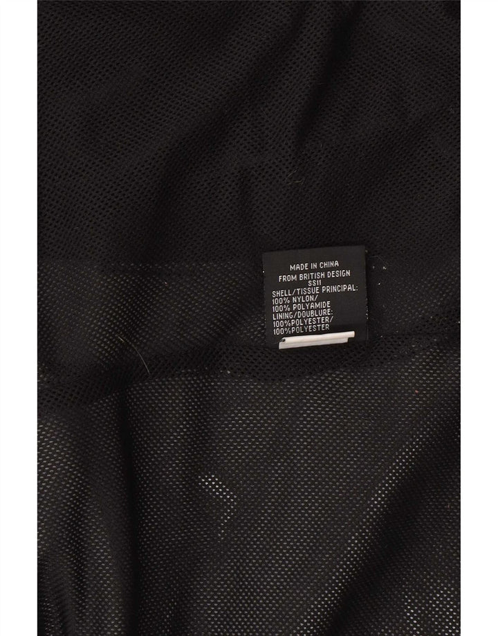 Jaqueta corta-vento feminina Superdry Regular Fit UK 16 grande nylon preto