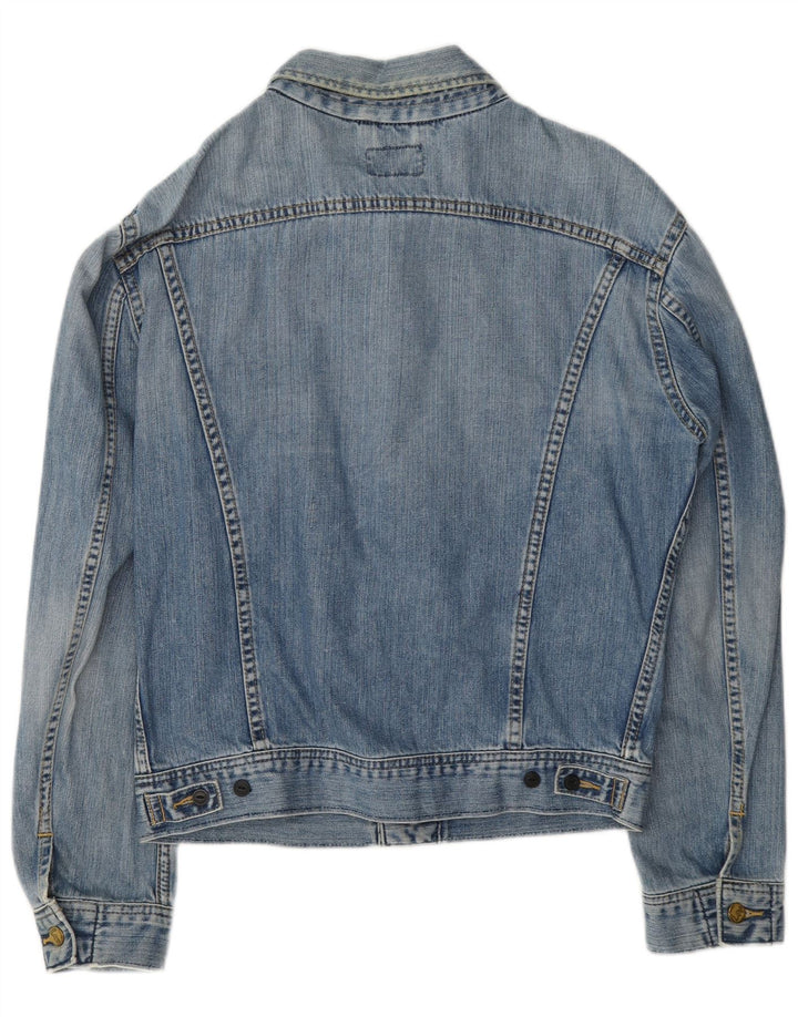 Lee Mens Rider Denim Jacket UK 40 Grande Algodão Azul