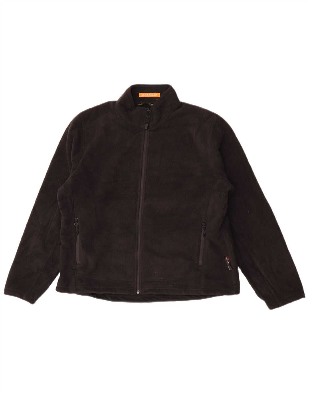 Jaqueta de lã superdimensionada Eddie Bauer UK 18 XL poliéster preto