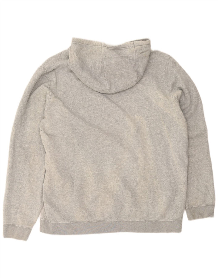 Nike masculino moletom com capuz XL cinza algodão