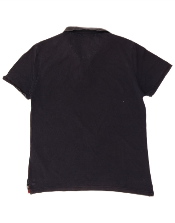 US Polo Assn. Camisa Polo Masculina Média Azul Marinho Algodão